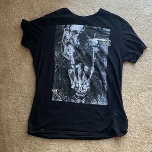 Skeleton T-Shirt (black and white) - Men's L